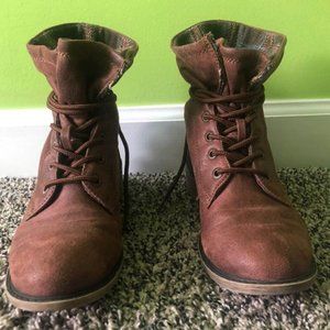 kohl’s brown combat boots